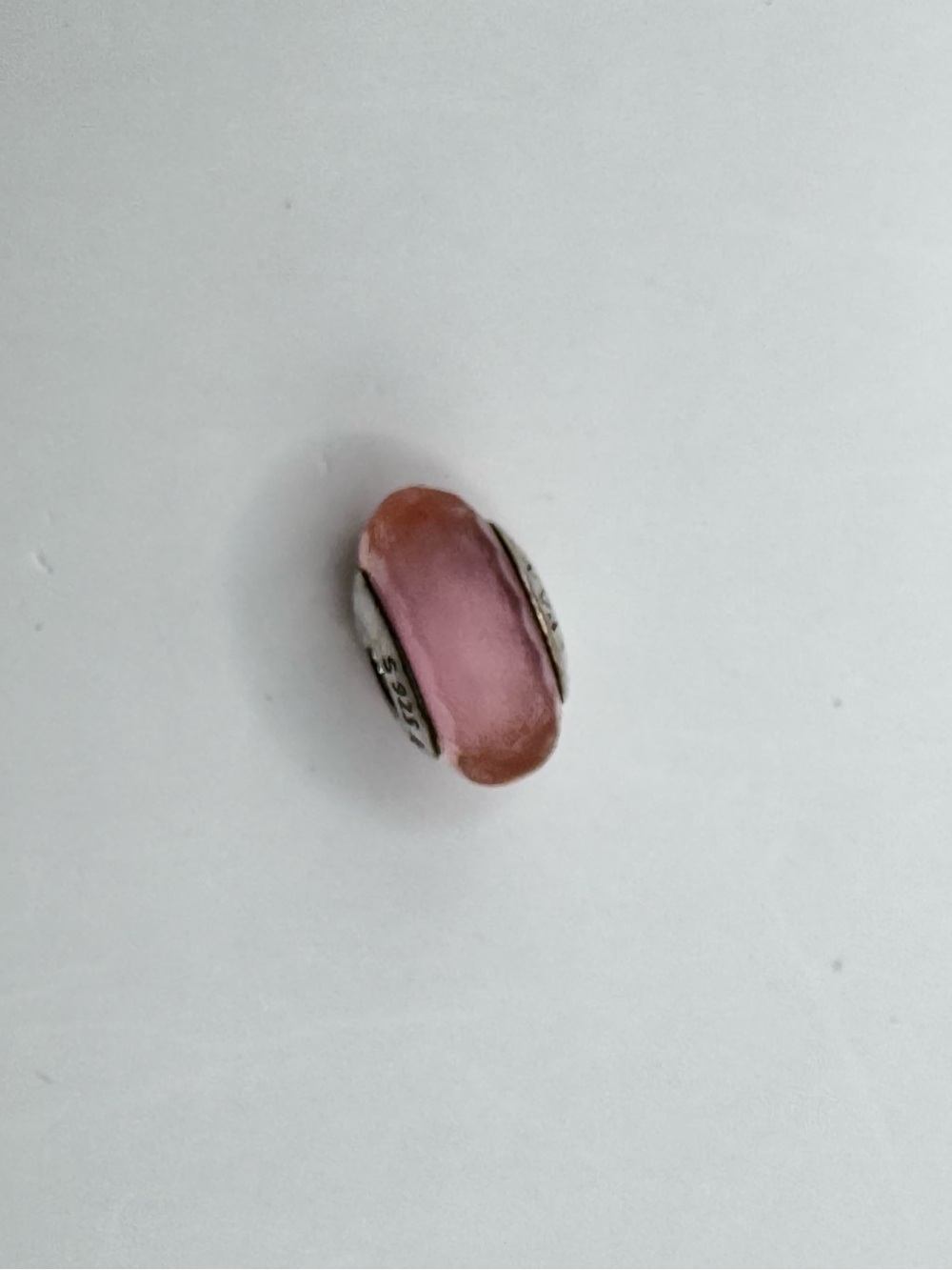 Pandora Pink Murano Glass Charm S925 ALE Sterling Silver Retired